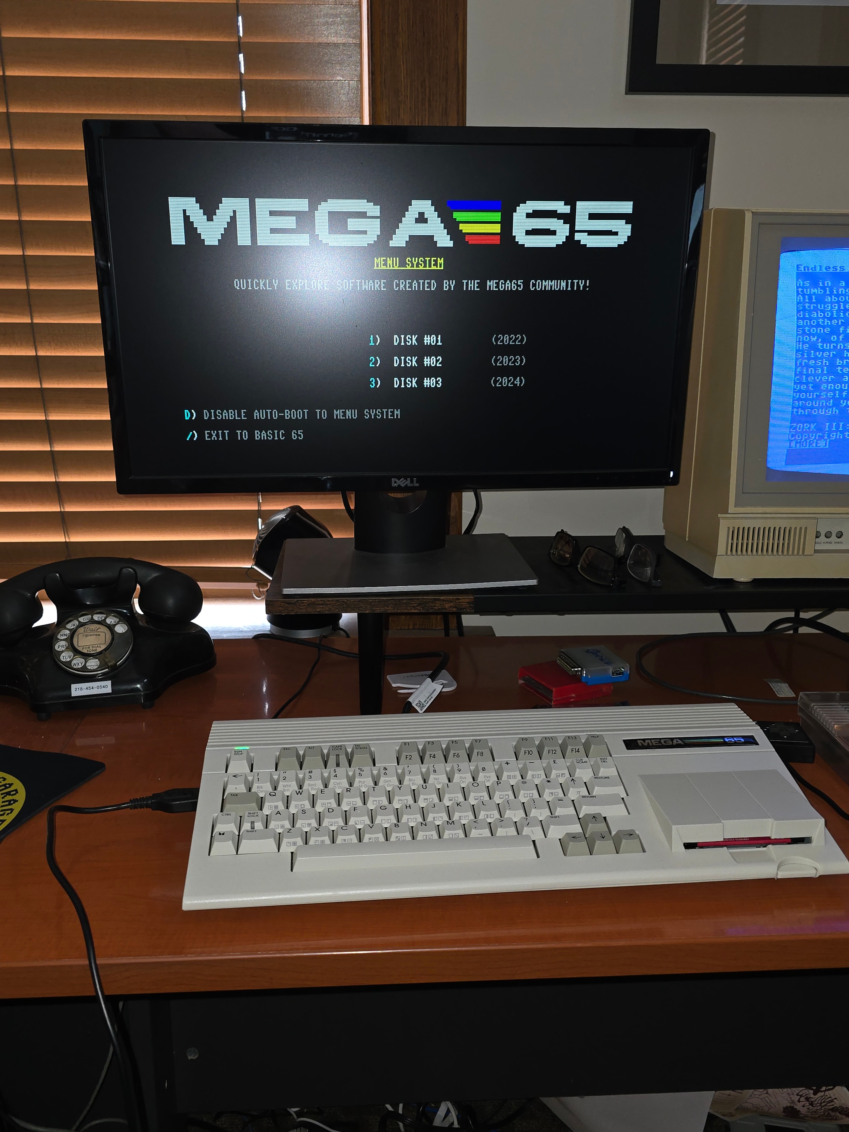 Vintage action figures and toys on display
